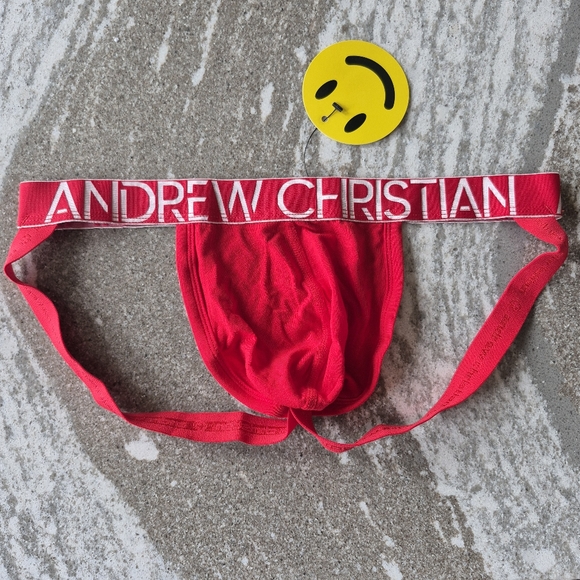 Andrew Christian Men's Happy Jockstrap Underwear Size Large NEW - Picture 1 of 2